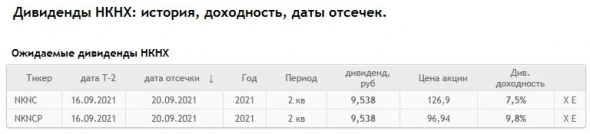 Дивиденды Нижнекамскнефтехим составят ₽9,538 рубля на акцию