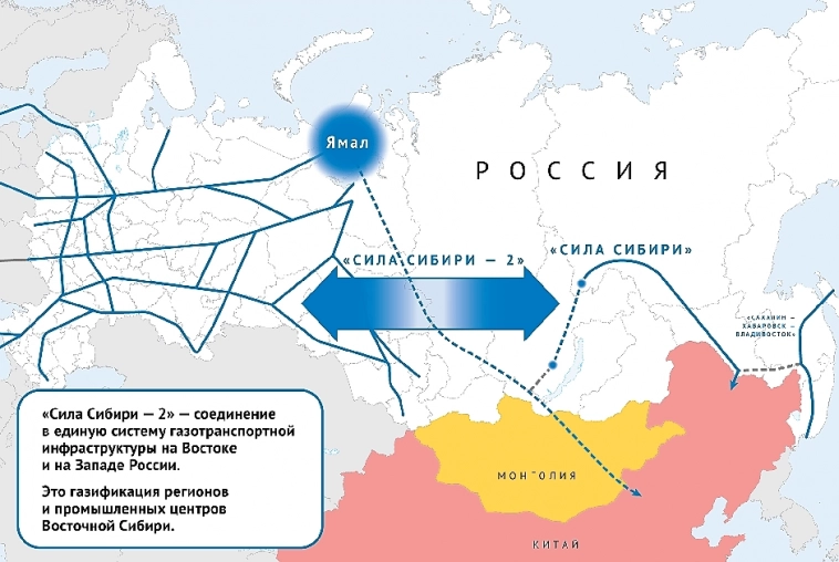 Строительство запланированного Россией газопровода в Китай может быть отложено