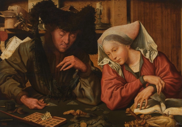 «Меняла и его жена». 1539 (картина ван Реймерсвале)