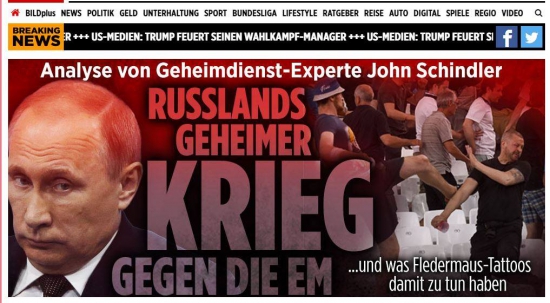 Опасная антирусская пропаганда в немецкой газете Bild