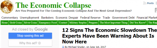12 признаков замедления экономики США от Майкла Шнайдера. +ссылки на все статьи