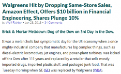 Walgreens. На что поменяли General Electric в индексе Dow.