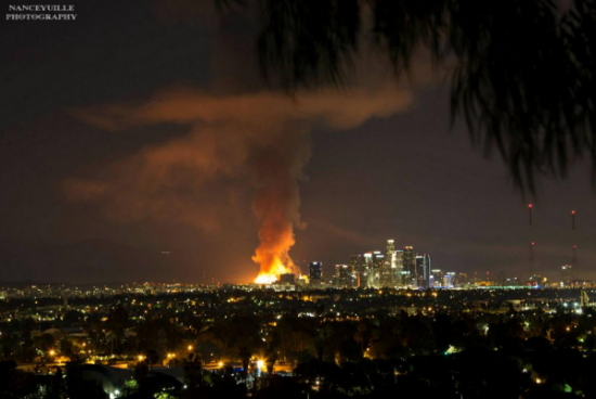 Огромный пожар в Лос-Анджелесе
