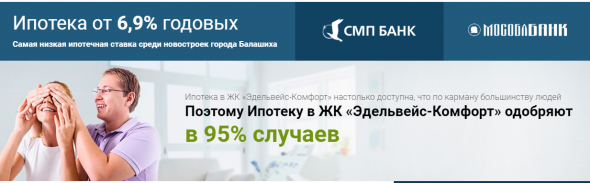 Билдинг по-русски: Бетон всегда в цене-3 или ЖК "Эделвейс" во всей красе под крышей СМП-банка