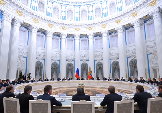 Встреча В.В.Путина с бизнес-элитой России (19.12.14)