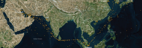 Zerohedge.com: Ошеломляющие спутниковые фотографии скопления нефтяных танкеров