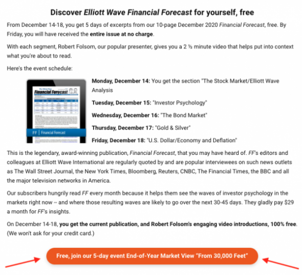 Обзор на конец года: бесплатный выпуск финансового прогноза от EWI