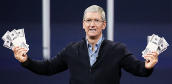 Apple накопила наличности размером с ВВП России за 3 кв 2015
