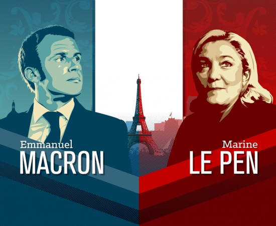 Инфографика: Макрон и Ле Пен: В чем различия кандидатов на пост президента Франции?