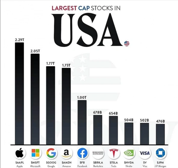 Мысли дилетанта про top10 US market cap