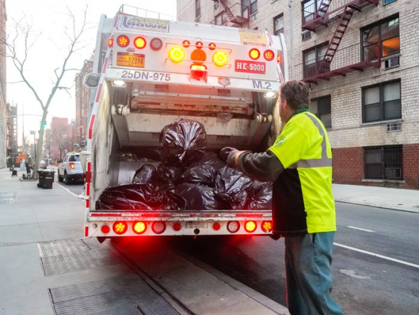 уровень заработка у мусорщика в Нью-Йорке