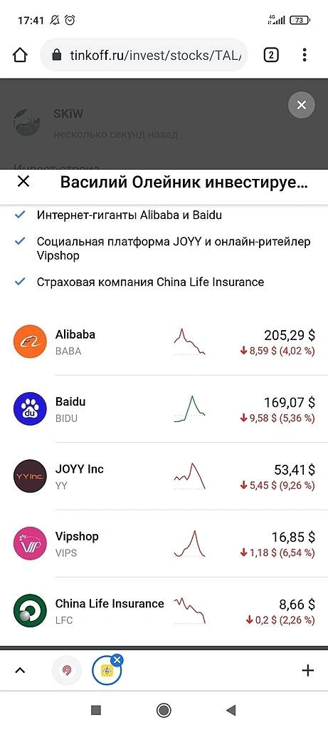 Василий инвестирует в Китай
