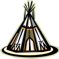 Логотип Вигвам на берегу Гудзон-реки