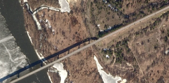 Уничтожен мост через Днепр