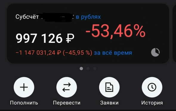 Мой портфель в моменте