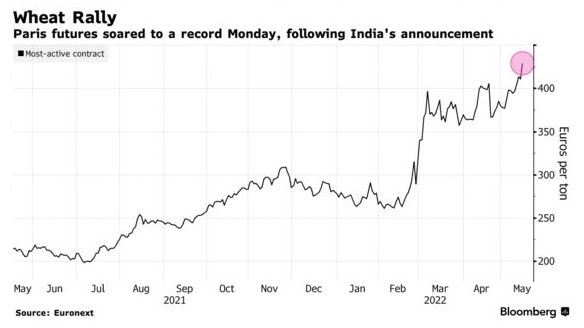 На рынках началась паническая скупка пшеницы, создавая риски продовольственной инфляции, поскольку Индия ограничивает экспорт — Bloomberg