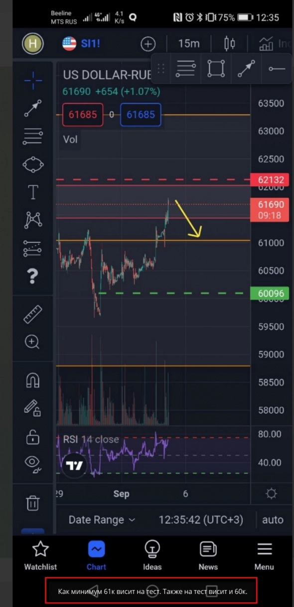 РУБЛЬ! Физиков отстопили, а мы в плюсе! Обзор сишки. The ТРЕЙДЕР. Live