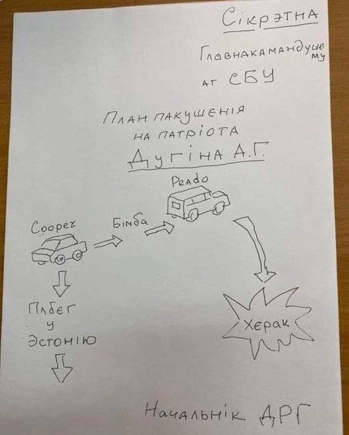 Обнаружен секретный план по устранению патриота Дугина