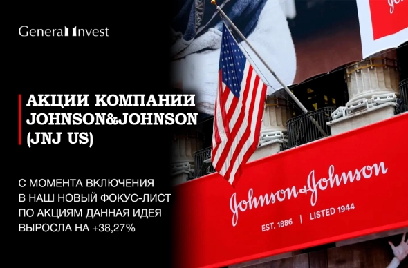 Идея на акции Johnson&Johnson показала рост +38,27%