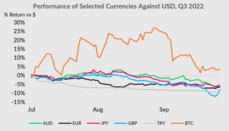 Падение национальных валют повысило интерес к Bitcoin
