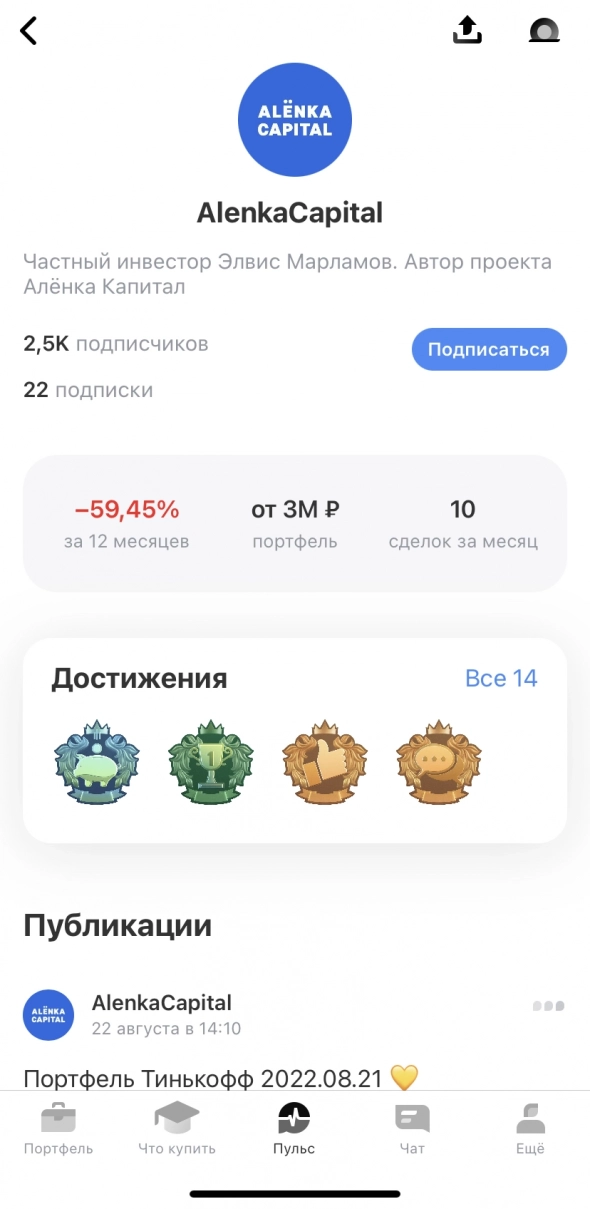 Реальная доходность публичных инвесторов в России