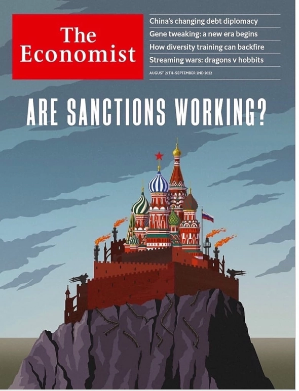 Обложка Economist про Россию
