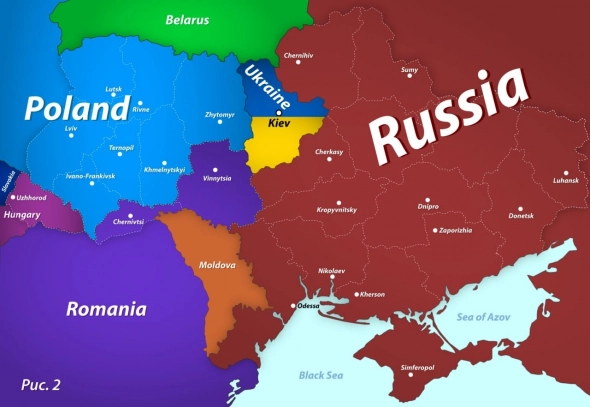 Медведев показал карту Украины и Приднестровье тоже в составе России , а Украина это только 1 область