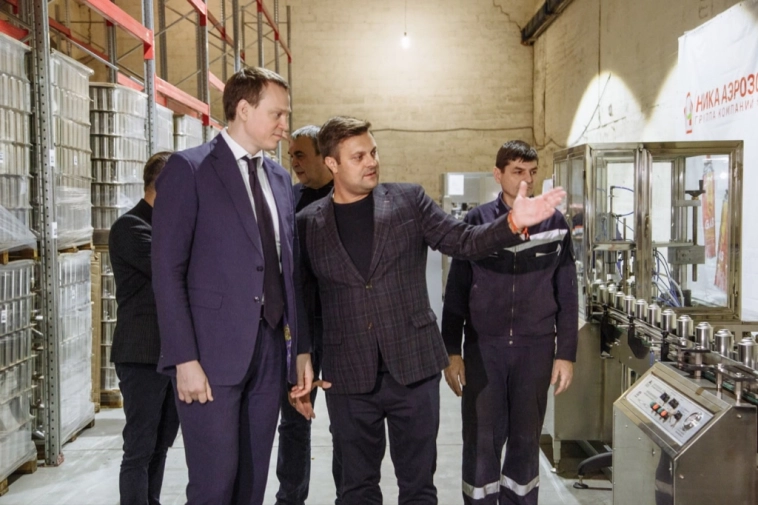 Губернатор посетил открытие производства «НИКА-Аэрозоль»