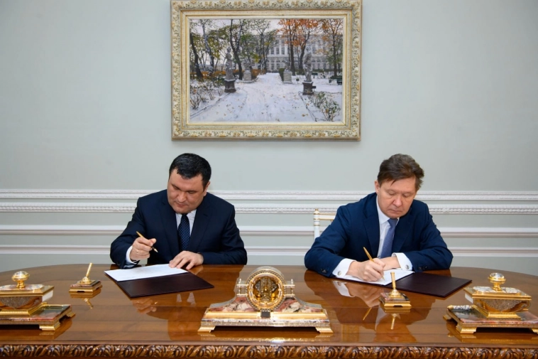 Газпром подписал "дорожную карту" сотрудничества в газовой сфере с Узбекистаном