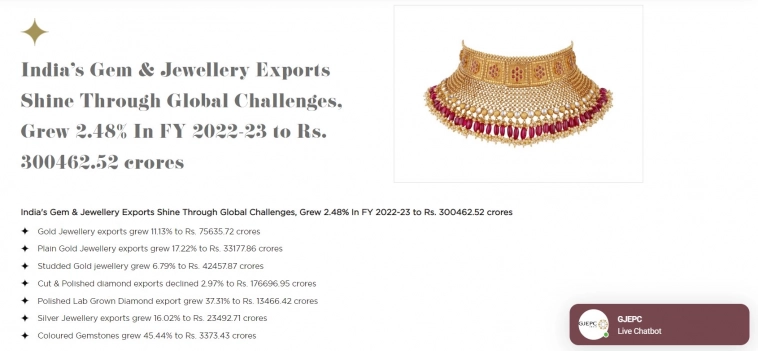 Импорт алмазов в Индию в марте снизился на 19% г/г, экспорт бриллиантов - на 32%