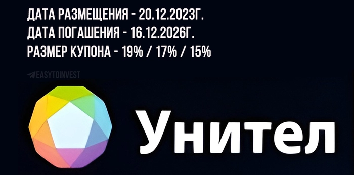Дебютные облигации Унител на размещении⁠⁠