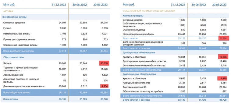 Белуга (BELU). Отчет 1П 2023 