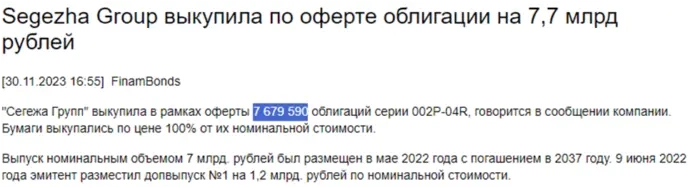 Сегежа: есть ли идея в облигациях с доходностью 30%? Сегежа: есть ли идея в облигациях с доходностью 30%?
