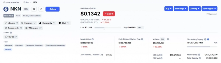 NKN - самый большой блокчейн в мире