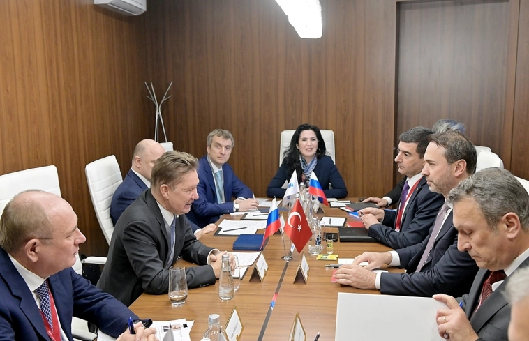 Алексей Миллер и Министр энергетики и природных ресурсов Турции Альпарслан Байрактар обсудили перспективы сотрудничества в газовой сфере