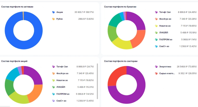 Портфель из дивидендных акций РФ. Июль 2023. Структура и обзор. Портфель из дивидендных акций РФ. Июль 2023. Структура и обзор.