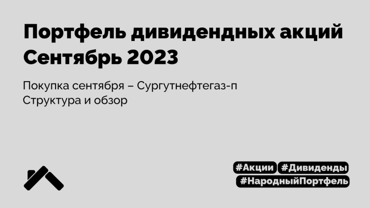 Портфель из дивидендных акций РФ. Сентябрь 2023. Структура и обзор. Портфель из дивидендных акций РФ. Сентябрь 2023. Структура и обзор.