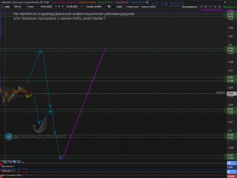 NG (природный газ).Подошли к объемам покупателя с Д1