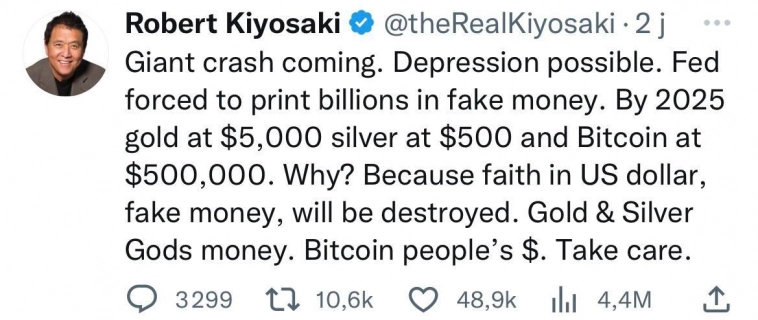 Стоимость золота 5000$ за унцию?