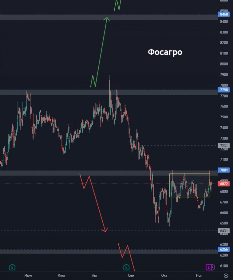 Белуга - ждём выстрел? Всё ли так плохо с МВидео? ФосАгро рвётся вверх? (цели по акциям)
