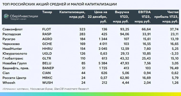 СберИнвестиции добавили акции ЮГК в топ российских акций средней и малой капитализации