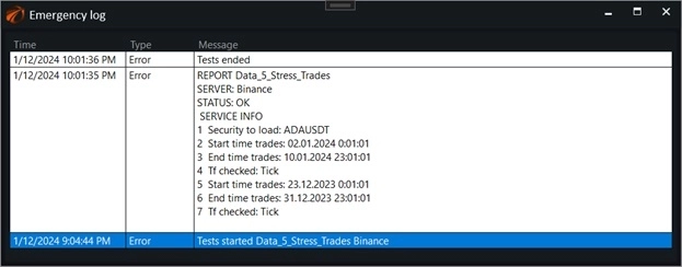 Слой тестирования #9. Data_5. Нагрузка на скачивание трейдов. Коннекторы к OsEngine #55