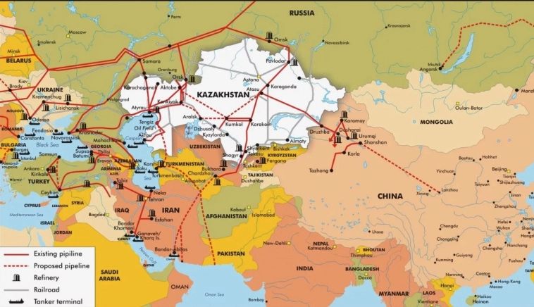 Газпром перенаправляет газ для Европы в КНР +35 млрд.куб. в год  через Казахстан!