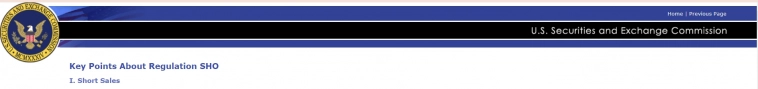 Ключевые моменты голых коротких продаж REG SHO Ключевые моменты голых коротких продаж REG SHO