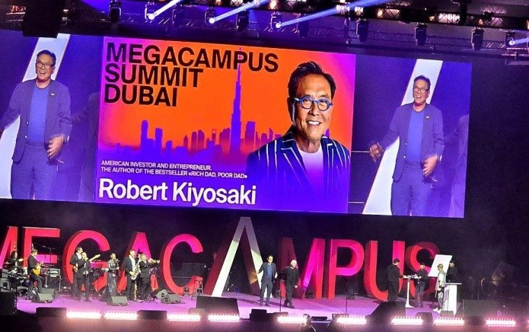 Aromath🎪 на Megacampus Summit Dubai 02.12.2024. Роберт Киосаки - Я не покупаю акции, я их продаю на бирже.