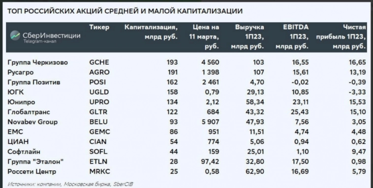 Топ российских акций средней и малой капитализации: включили в подборку Группу Позитив, исключили из нее Распадскую - СберИнвестиции