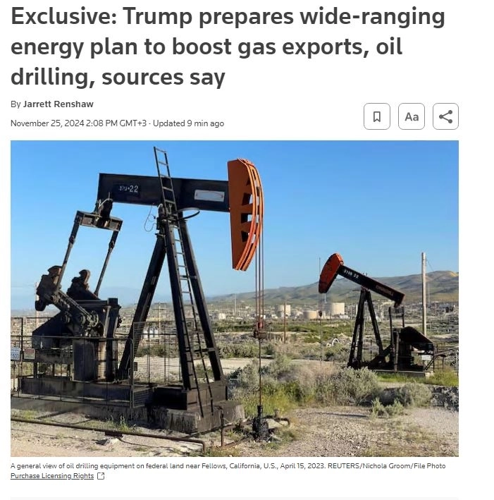 Переходная команда Трампа готовит широкомасштабный энергетический план, который будет запущен в течение нескольких дней после вступления в должность Переходная команда Трампа готовит широкомасштабный энергетический план, который будет запущен в течение нескольких дней после вступления в должность