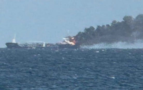 В Балтийском море горит немецкий танкер с 640 тоннами нефти В Балтийском море горит немецкий танкер с 640 тоннами нефти