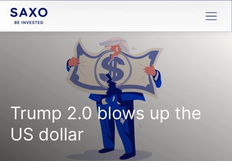 30% — падение доллара к золоту в 2025 году, — Saxo Bank