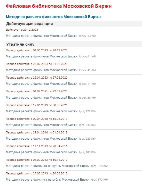 Si-6.24 спецификация на сайте Мосбиржи не поменялась, спота USDRUB_TOM на Мосбирже больше нет, а методика на сайте Мосбиржи старая, что ФИКСИНГ ДО СИХ ПОР ПО СПОТУ